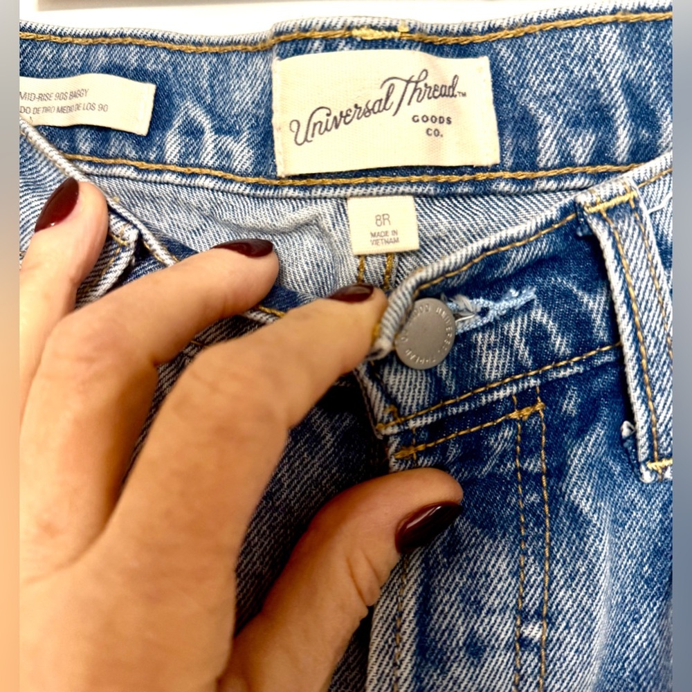 Universal Thread Blue Star Patch Boyfriend Jeans - image 4